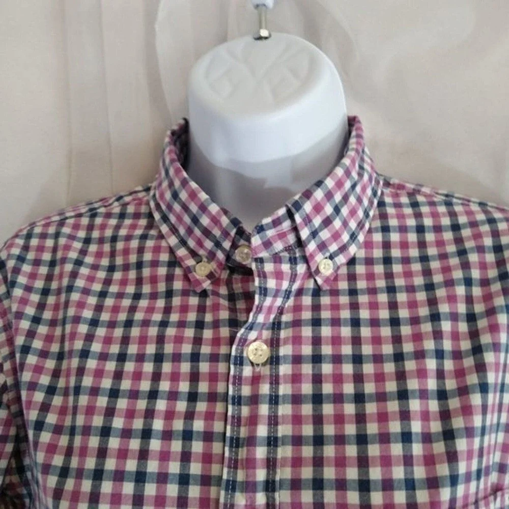 J Crew Shirts Mens S Purple Blue Check Button Down‎
